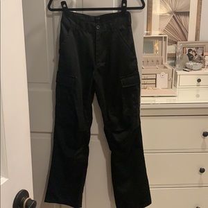 black cargo pants